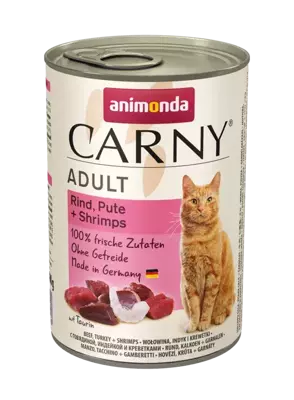 Animonda Cat Carny Adult Wołowina, Indyk I Krewetki 400g